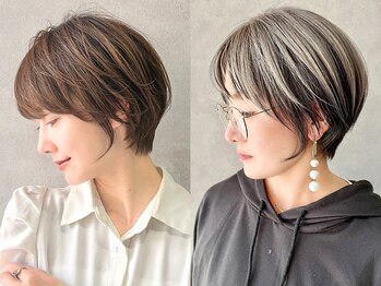 エンクス 天王町店(enx)の写真/透明感グレイカラー好評◎魅力を引き出すstyleを[横浜/天王町/ショート/ボブ/髪質改善/オージュア/学割U24]