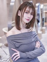 エースハバナ 渋谷(1 HAVANA)&nbsp;ワンホンレイヤーボブ/顔周りハッシュカット/グレージュ