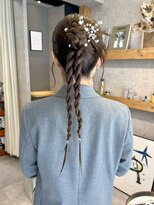 シティ(sity.)&nbsp;天神　顔まわりレイヤーカット　ヘアセット　ブリーチなしカラー