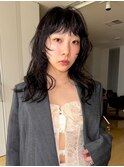 天神　ボブ　顔まわりレイヤーカット　ブリーチなしカラー