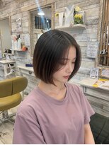 フゥカ 売市店(fuka)&nbsp;切りっぱなしボブ×ハイライトを活かしたカラー