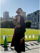 シュテルンジュウジョウ(sternjujo) 卒業式*上品シニヨン和装アレンジ