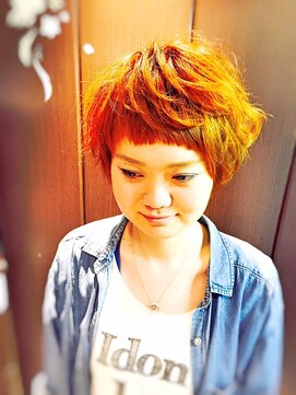 キャン 温品店(CAN) 【ＣＡＮ】　デジパーショートカール＆ショートバングに～