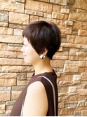 大人可愛い30代・40代・50代◎マッシュショートニュアンスカラー