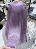 ケアブリーチで作るツイステカラー エペル風ラベンダーアッシュ