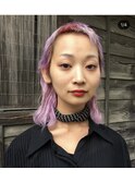 パープル×パーマ