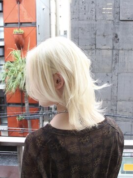 シィーム(cime) 抜っぱなしブロンドカラー　　＃ホワイトブロンドカラー