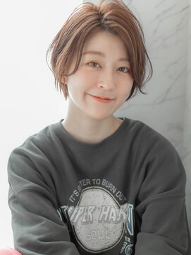 ローマ ギンザ(ROMA Ginza) 【ROMA】大人かわいい/かきあげバング/小顔ハンサムショート