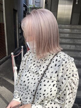 リンドトウキョウ ウメダ(LINDO TOKYO) my60_ミルクティーピンクベージュ/Wカラー/ブリーチオンカラー