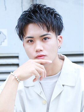 モットコウ 倉敷駅前(Mot-Co) 爽やかツーブロック【ナチュラルアップバングショートマッシュ】