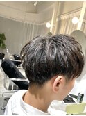 <宮本>ツーブロックマッシュ×ブリーチなしハイライト