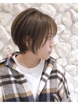 モアナ バイ ヘッドライト 駒沢大学店(Moana by HEADLIGHT)&nbsp;Moana【駒沢】#耳掛けショート#ショートボブ#ベージュカラー