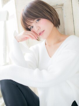 モッズ ヘア 福岡姪浜店(mod's hair) *mod's姪浜*…キャラメルベージュ似合わせカットマッシュボブf