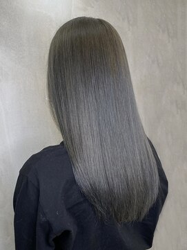 アンダーバーホワイト 河内長野店(_WHITE mode) 髪質改善カラー★グレージュ艶感ロングストレート
