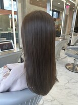 ロンドルーチェ 心斎橋(Lond luce)&nbsp;ダークアッシュ/ミディアムレイヤーカット［髪質改善/縮毛矯正］