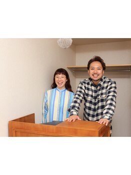 夫婦で営業中♪髪のお悩みを解消しながら、一人一人の髪質に合った施術をしてくれる！