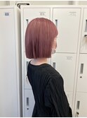 【votan hakata 柿本真優】ぱつっとボブ×ピンクカラー☆