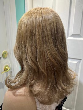マティーナ ヘアー 池袋(Matina hair) 【ミルクティーベージュ/ダブルカラー】20代30代40代