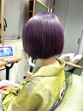 ビス フルール 日暮里店(Vis fleur) アンブレラカラー/ダブルカラー/ダークラベンダー