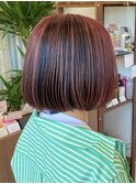 アンブレラカラー×ボブ×ピンクバイオレット【Rotohair】