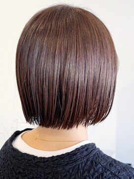 レポヘアー(Repos hair) 20代30代40代髪質改善カラーココアブラウンナチュラルボブ透明感