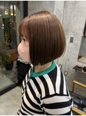 【iFY 大川】ベージュカラー×ミニボブ