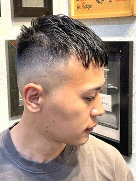 ヒロギンザ 大阪本店(HIRO GINZA) クロップフェードスタイル