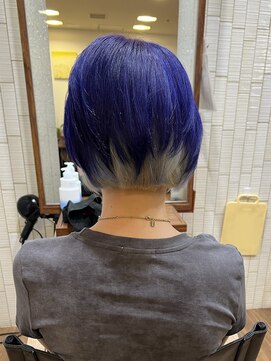 オーフェス 福島店(AUFES) バイオレットとホワイトシルバーのツートーンカラー♪