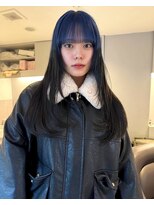 ニコフクオカヘアーメイク(NIKO Fukuoka Hair Make)&nbsp;ルーツカラー/デザインカラー/ネイビー/落とせる黒