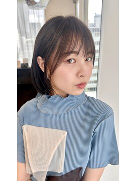 イヴォークトーキョーオーサカ(EVOKE TOKYO osaka) ボブ 耳かけ 顔周りカット 似合わせ 小顔 レイヤー