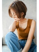 ギークス(GEEKS)&nbsp;【GEEKS渋谷】ショートウルフ/春カラー/くすみベージュ/20代30代