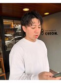 ニュアンスパーマ/刈り上げ/センターパート