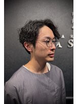 バーバークラシックス(BARBER CLASSICS)&nbsp;かきあげシャドウパーマスタイル！