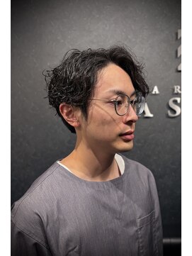 バーバークラシックス(BARBER CLASSICS) かきあげシャドウパーマスタイル!