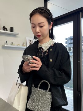 ステン(sten) 切りっぱなしボブ/タイトヘア/お呼ばれヘア/地毛風カラー