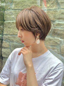 ロンドグロワール 大宮(Lond Gloire) グランマッシュ/オリーブグレー/ショート/ヘイリーボブ/前髪