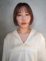 キーダ(KEEDA)&nbsp;顔まわりカット/ショート/レイヤーボブ/ブラウンベージュ