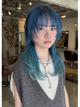 コルテヘアー(corte.hair) ブルーグラデーションカラー