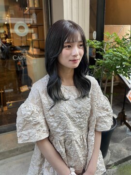 エヴリンアンドペイジ(Evelyn&paige) オリーブブラウン/ミディアムロング【神戸/元町】