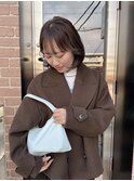 ブラウン/レイヤーボブ