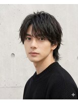 ベル 銀座5丁目店(Belle)&nbsp;《セットを簡単に》ウルフ/シャドウパーマ/メンズ銀座