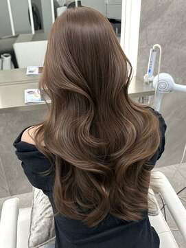 マウルルナ(MAEUL luna) ブリーチなしダブルカラー　ミルクブラウン　ワンホンレイヤー