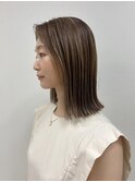 《40代×白髪ぼかし×ナチュラルベージュハイライトカラー》