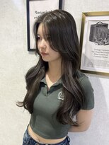 レンテ 千葉(LENTE)&nbsp;韓国レイヤーカット顔まわり小顔カット髪質改善透明感カラー