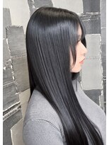 アース 郡山コスモス通り店(HAIR&MAKE EARTH) 黒髪ロングストレート×シールエクステ