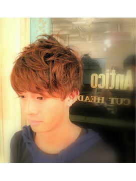 アンティコ(Antico) ツーブロックエアリーマッシュモテ髪マッシュ束感