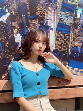 セシルヘアー 沖縄小録2号店(Cecil hair) ロブ×ヘアアレンジ