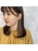 インナーグレージュ×アッシュベージュ