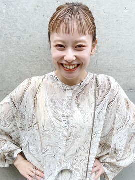 アイティーバイアルバム 下北沢店(IT by ALBUM) ベビーバングアレンジ_くびれヘアツートンカラー_7921