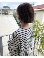 オーシャン(Ocean)&nbsp;［OCEAN Hair&Life水田成美］アゴラインのぱっつんボブ/ミニボブ